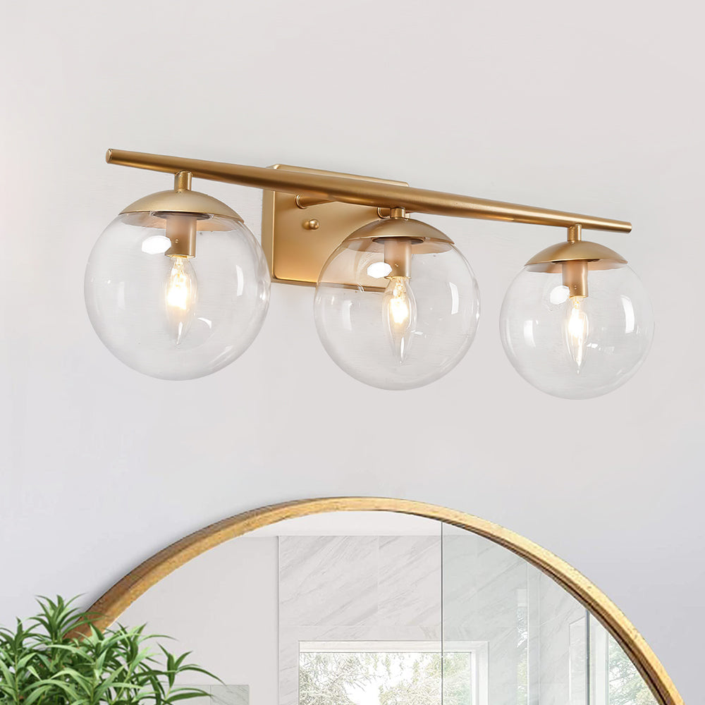 Verity | Gold 3-Light Vanity Light
