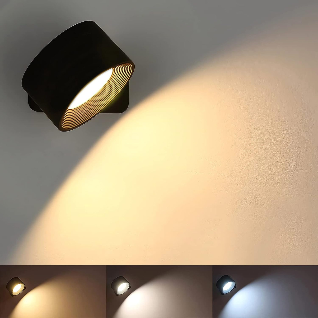 Wireless Rechargeable 360° Wall Light | Flexible LED Lighting | Adjustable Direction | Energy Efficient