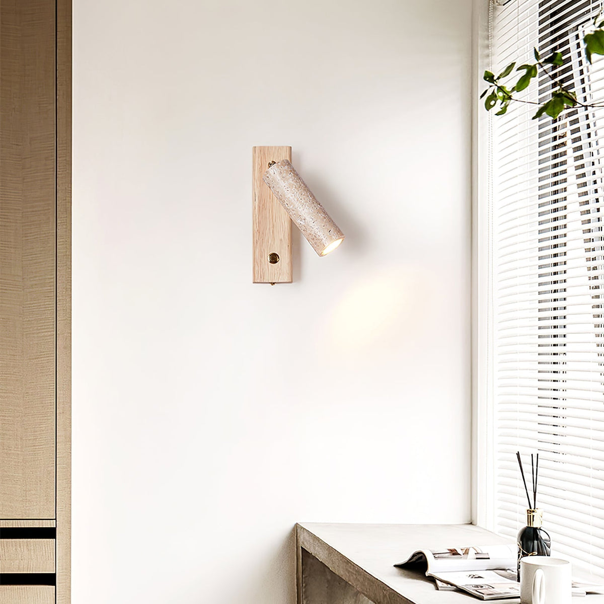 Vivienne | Travertine Wall Lamp