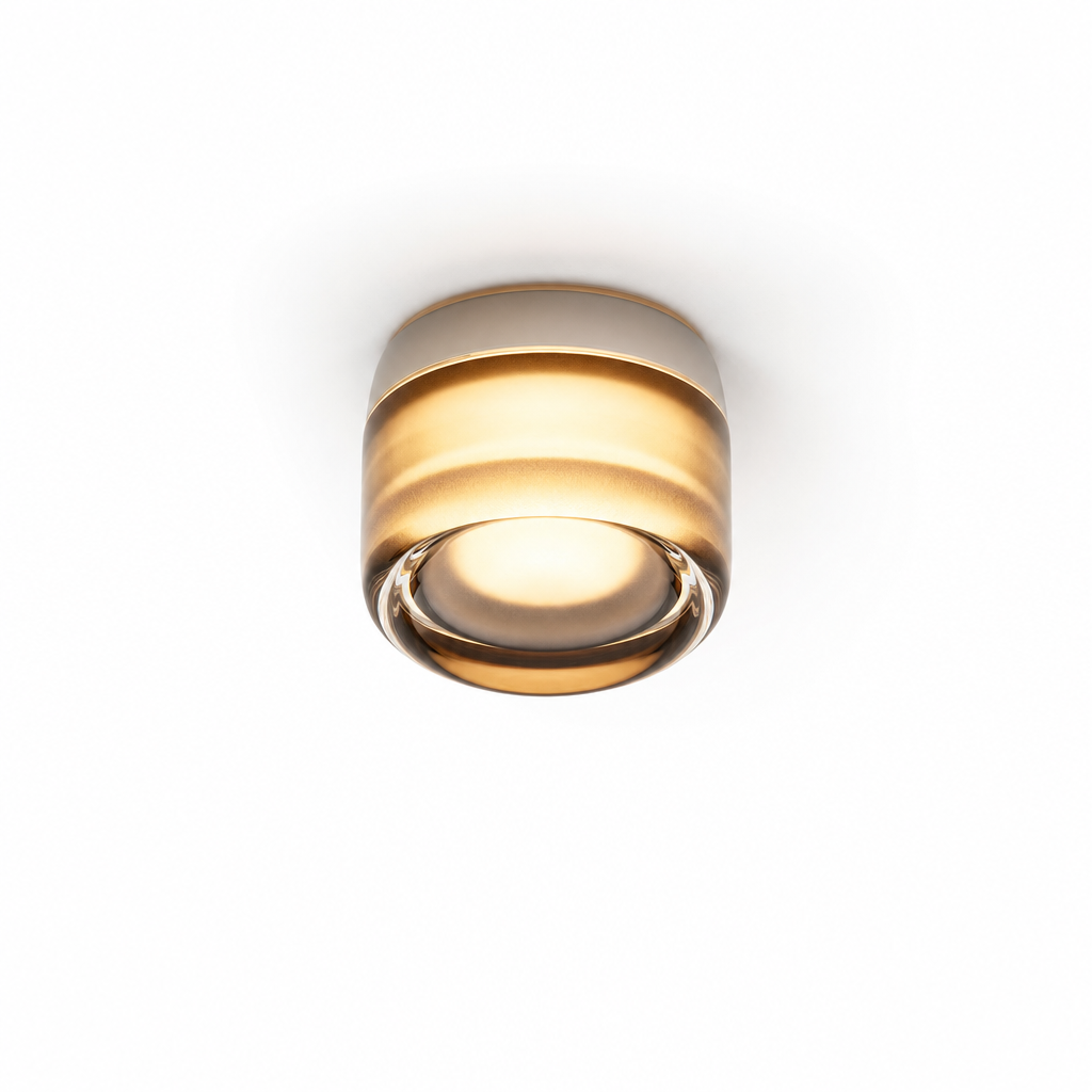Nomeva Wall Sconce | Modern Dimple Texture | Energy-Efficient LED | Metal Design | Amber, Smoke, White | Easy Install | Living Room Bedroom