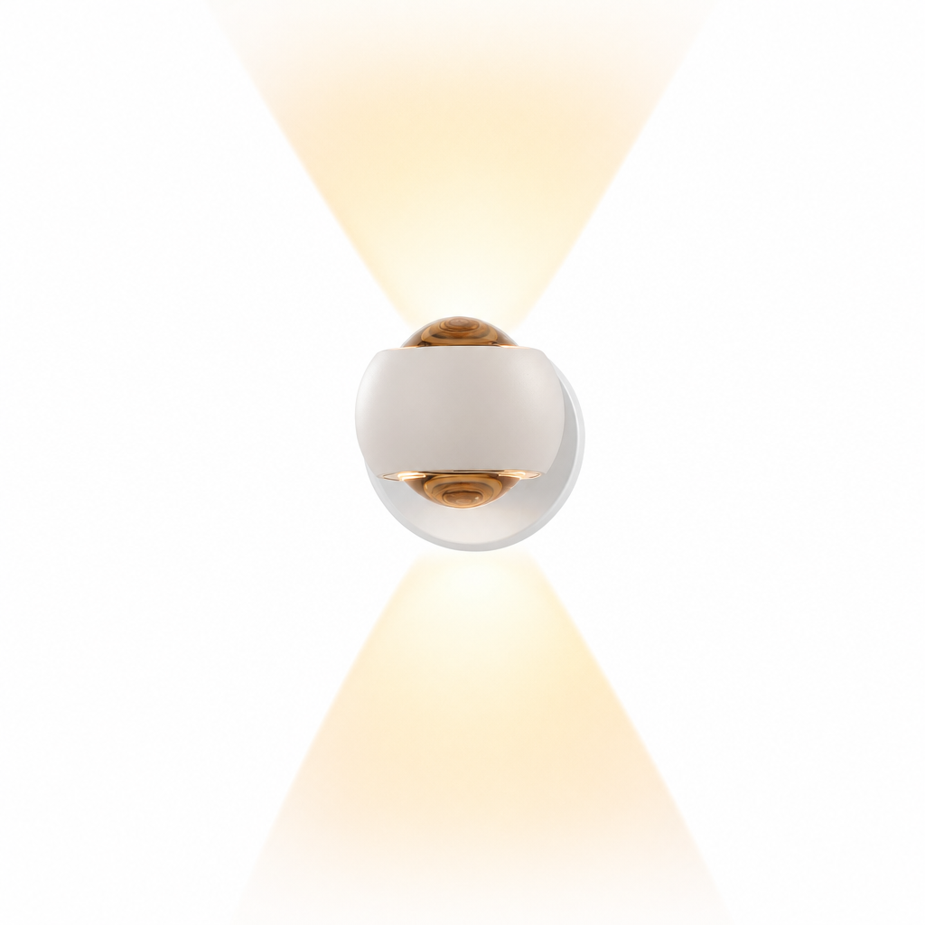 LumiWave Matte Black LED Wall Lamp | Waterproof IP54 | Energy-Saving Design | Indoor Use | Modern Aluminum Fixture