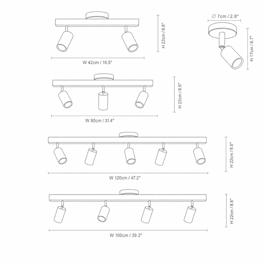 Evelyn | Wood Track Lighting