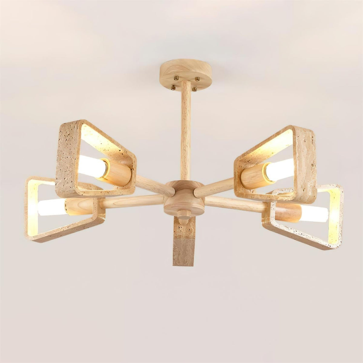 Flora | Travertine Ceiling Light