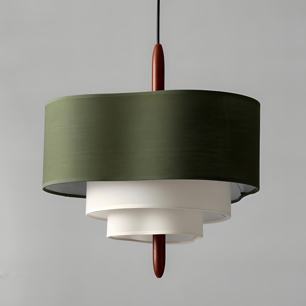 Poppy | Green Fabric Pendant
