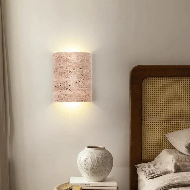 Cressida | Travertine Wall Lamp