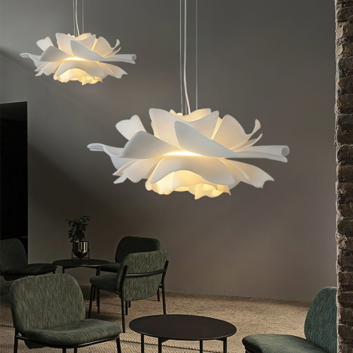 Fern | White Pendant