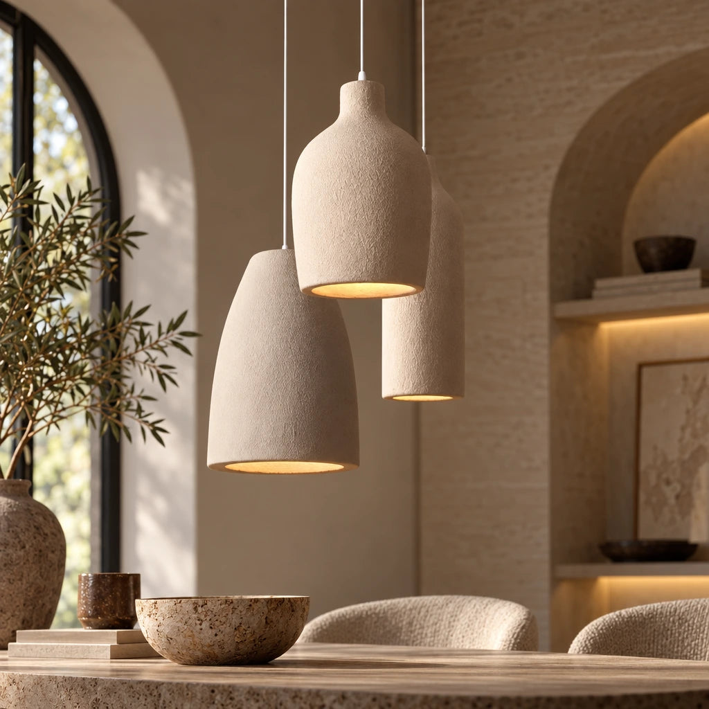 Gia | Matte Beige Pendant
