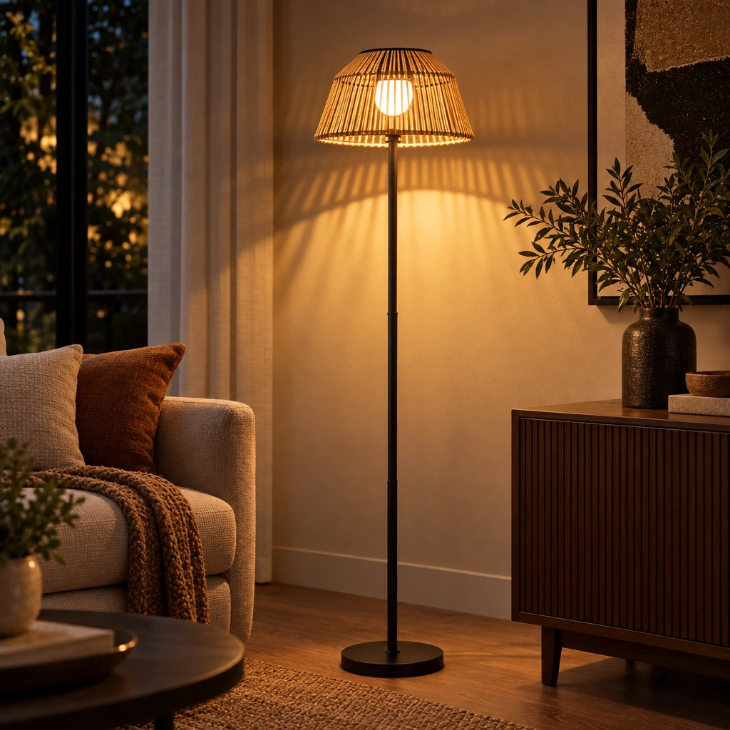 Carmen | Rattan Floor Lamp