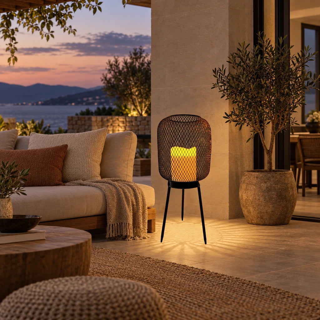 Dervla | Black-Gold Solar Path Light