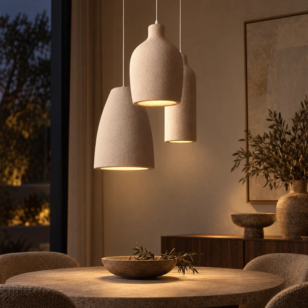 Gia | Matte Beige Pendant