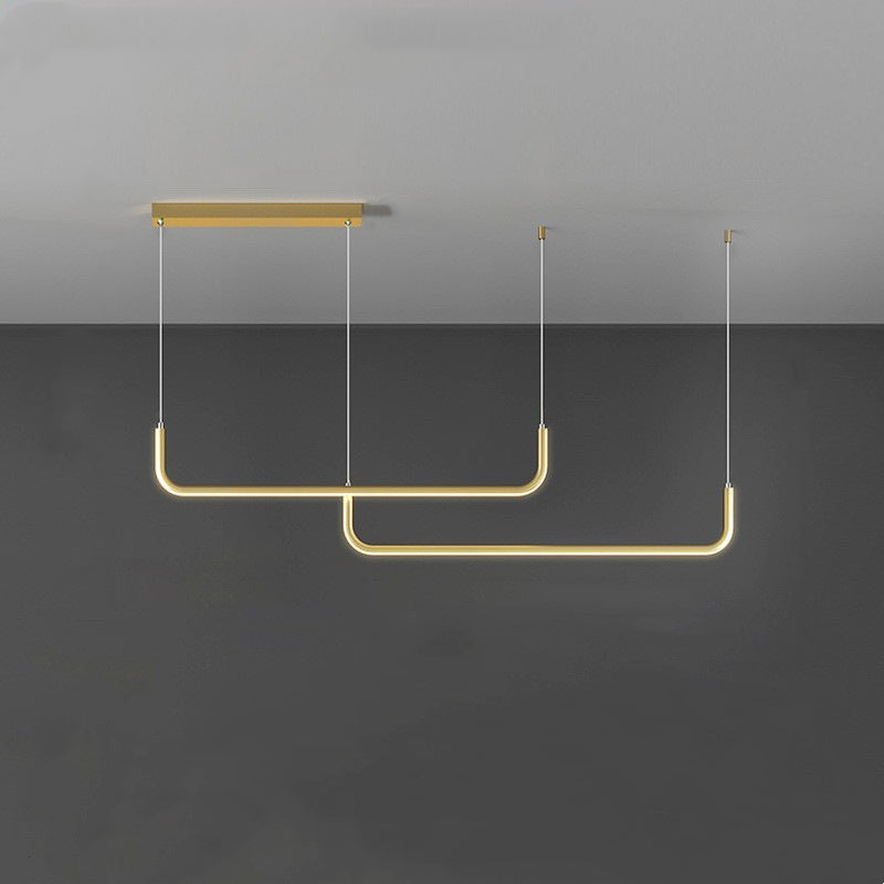Wren | Gold/Black Linear Pendant