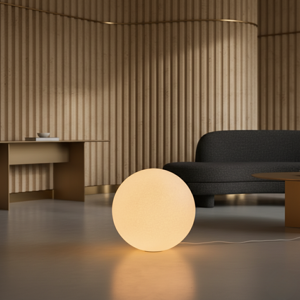 Grace | Resin Globe Floor Lamp