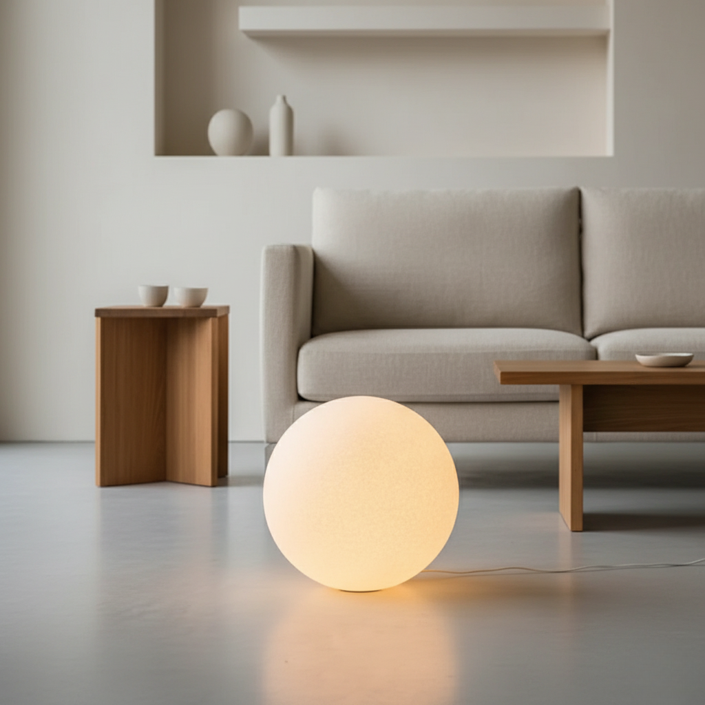 Grace | Resin Globe Floor Lamp