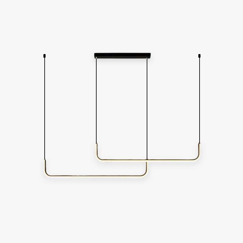 Wren | Gold/Black Linear Pendant