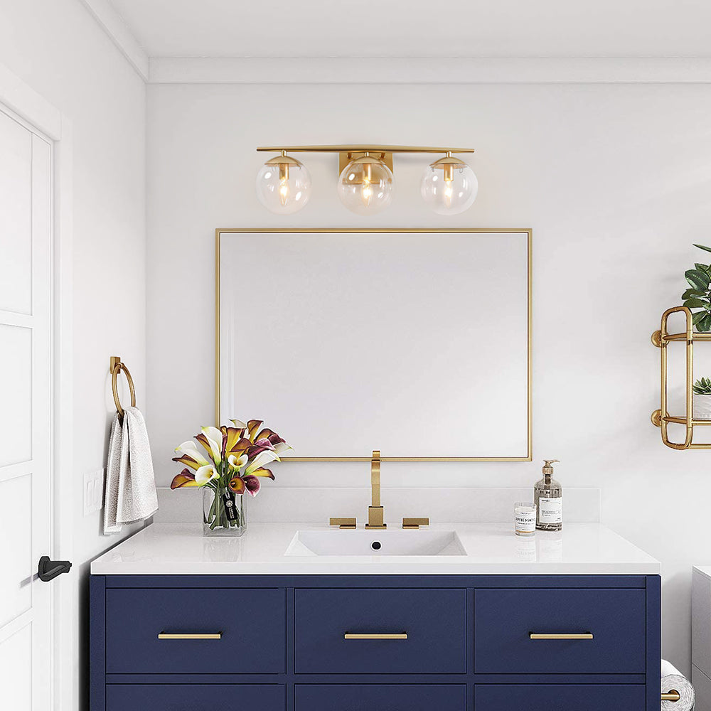 Verity | Gold 3-Light Vanity Light