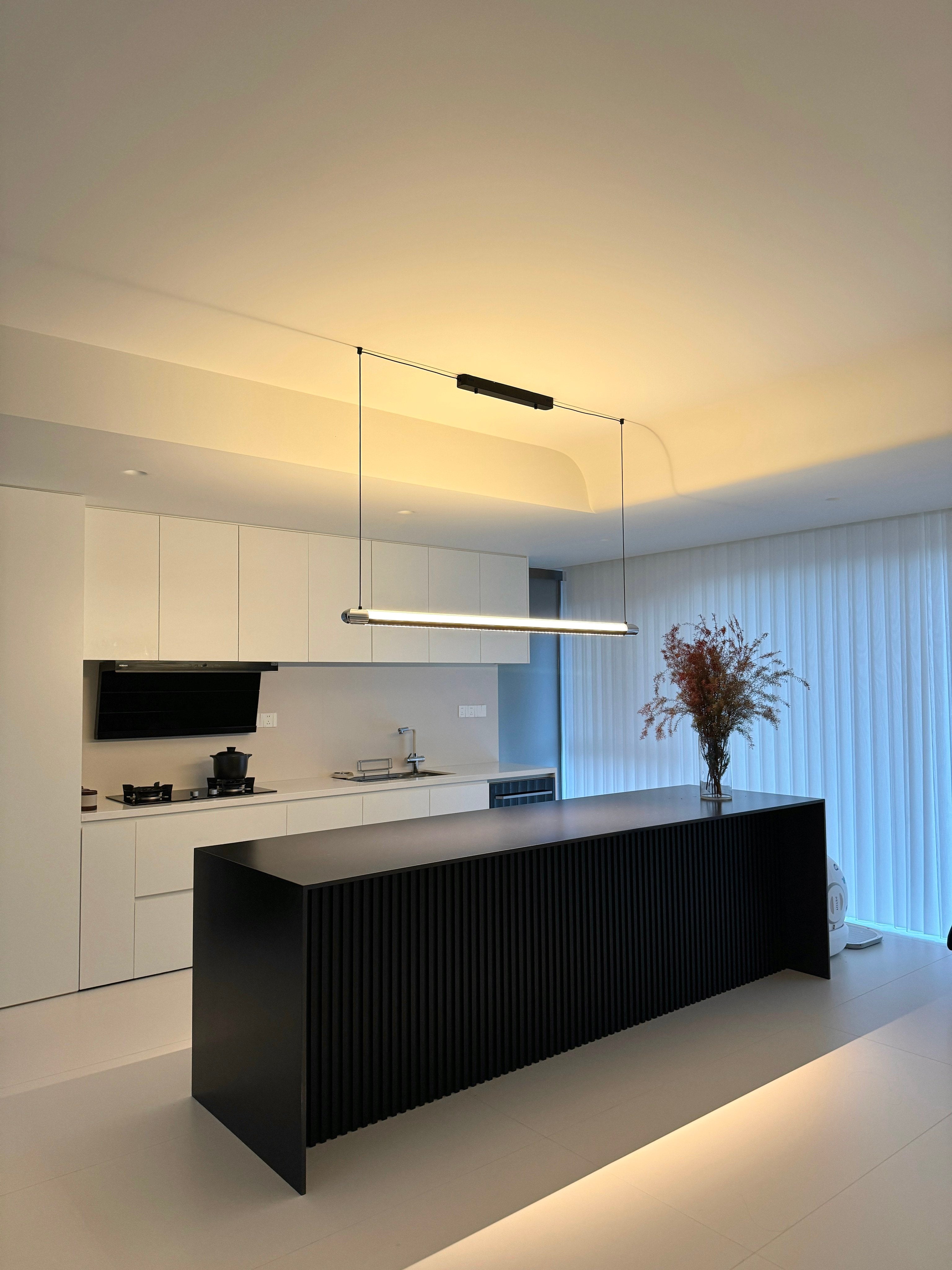 Catherine | Black Linear Pendant