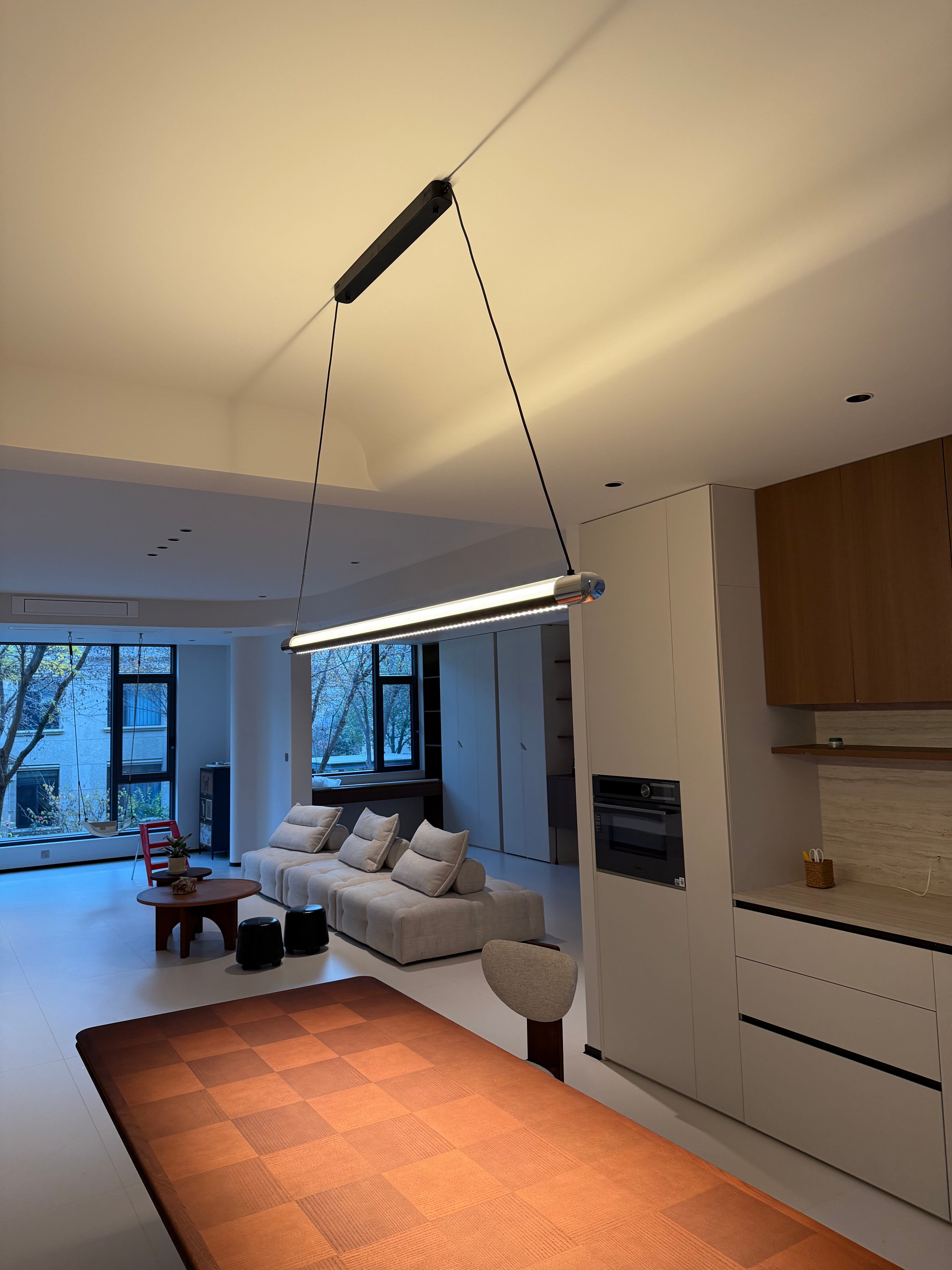 Catherine | Black Linear Pendant