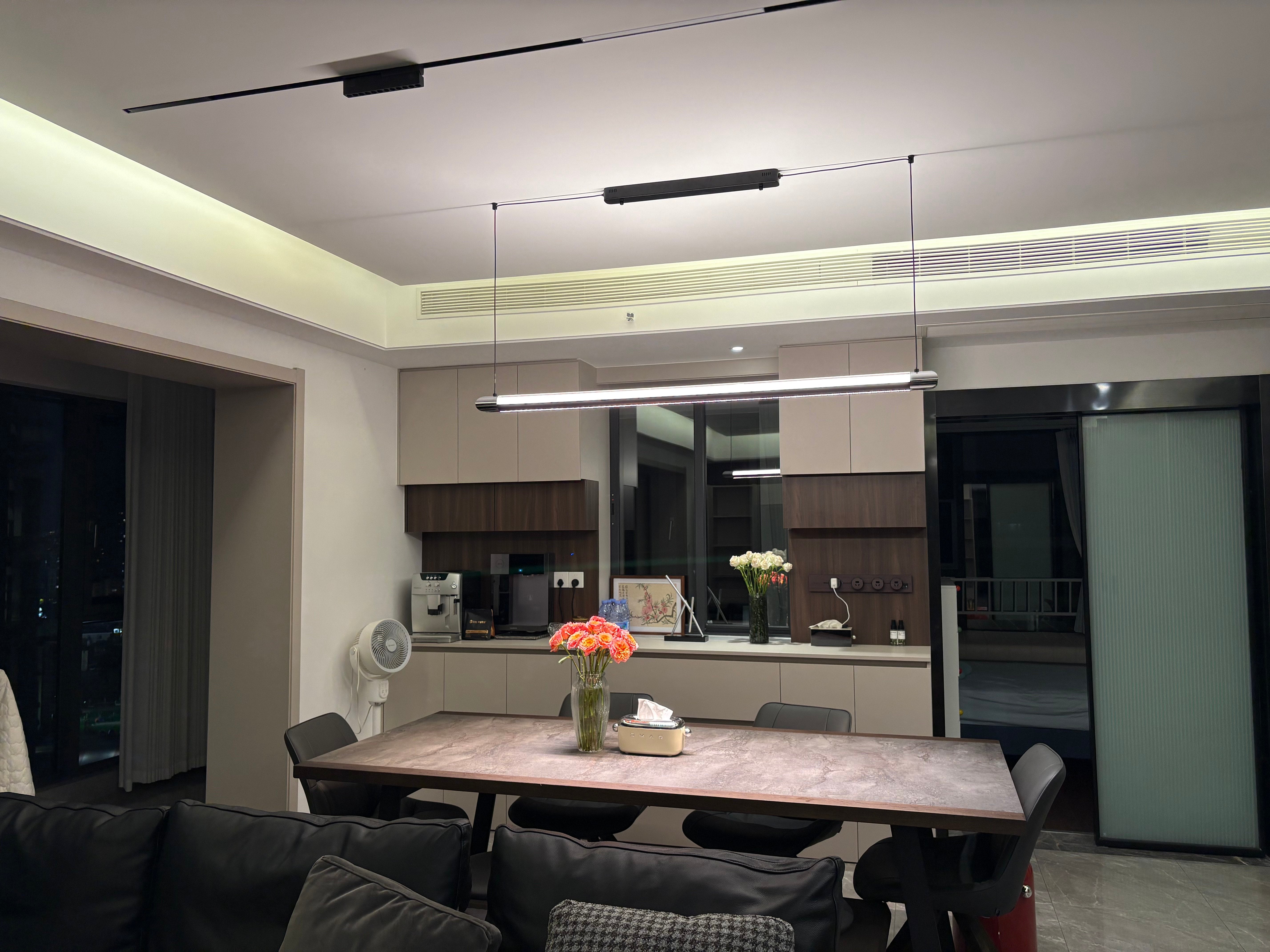 Catherine | Black Linear Pendant