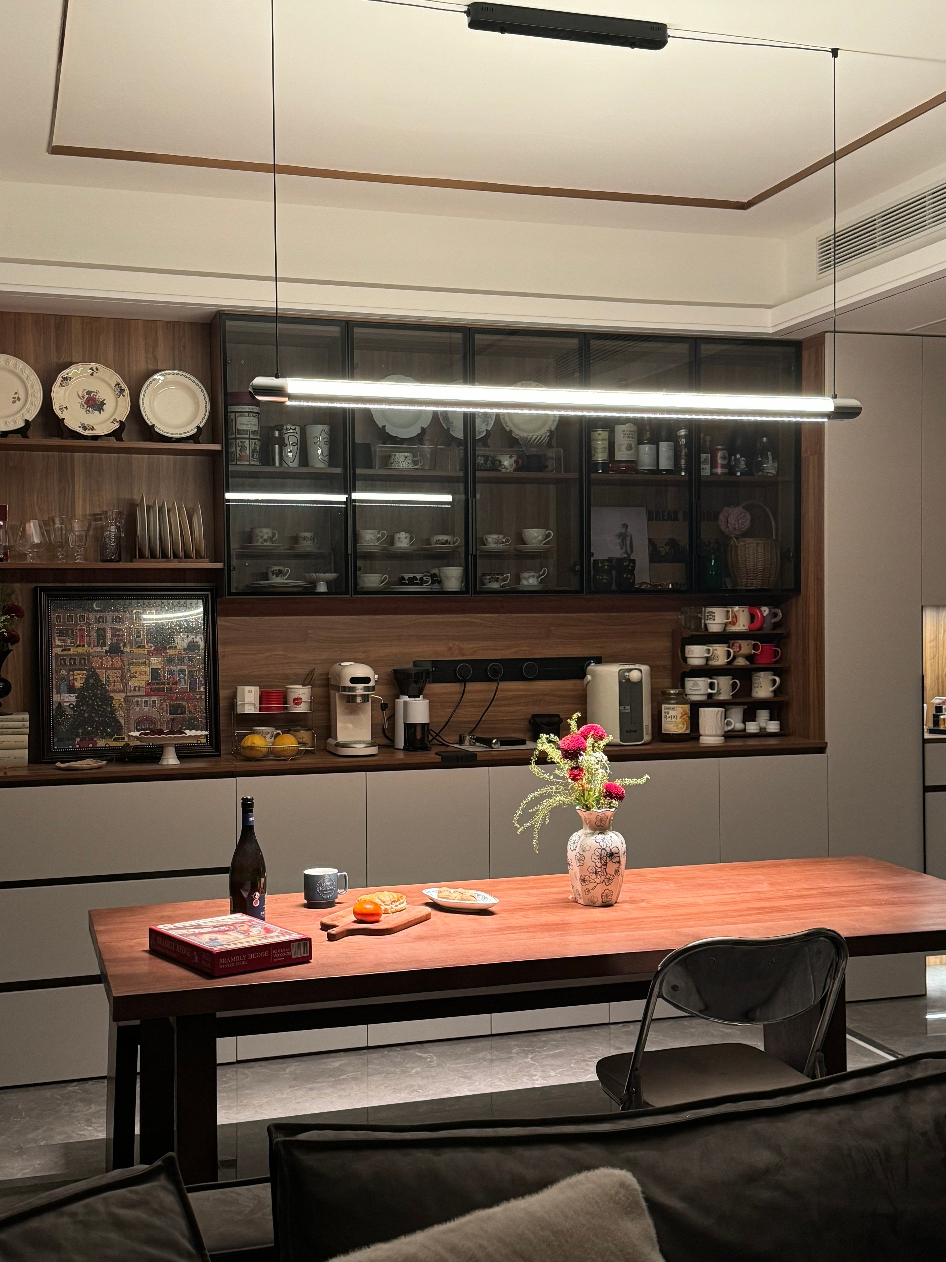 Catherine | Black Linear Pendant
