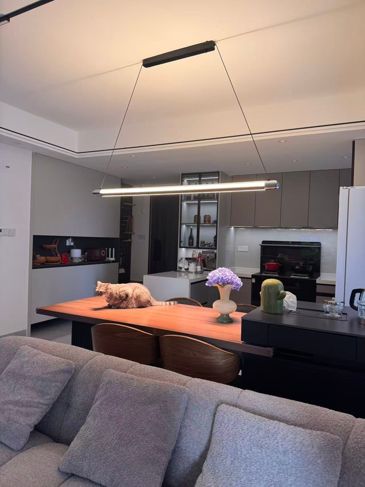Catherine | Black Linear Pendant