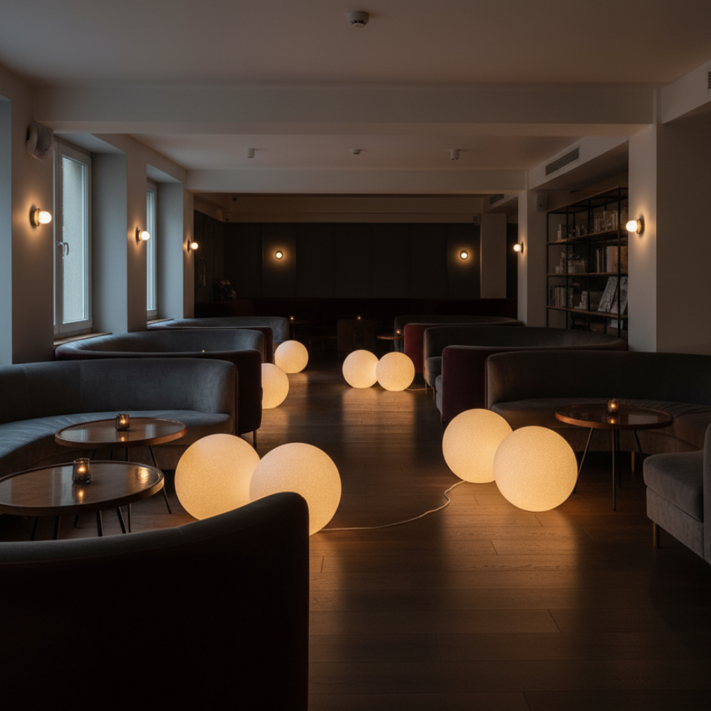 Grace | Resin Globe Floor Lamp
