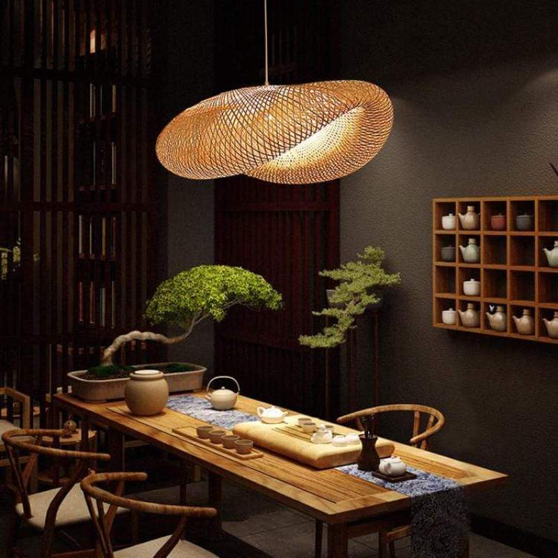 Megan | Bamboo & Wood Pendant