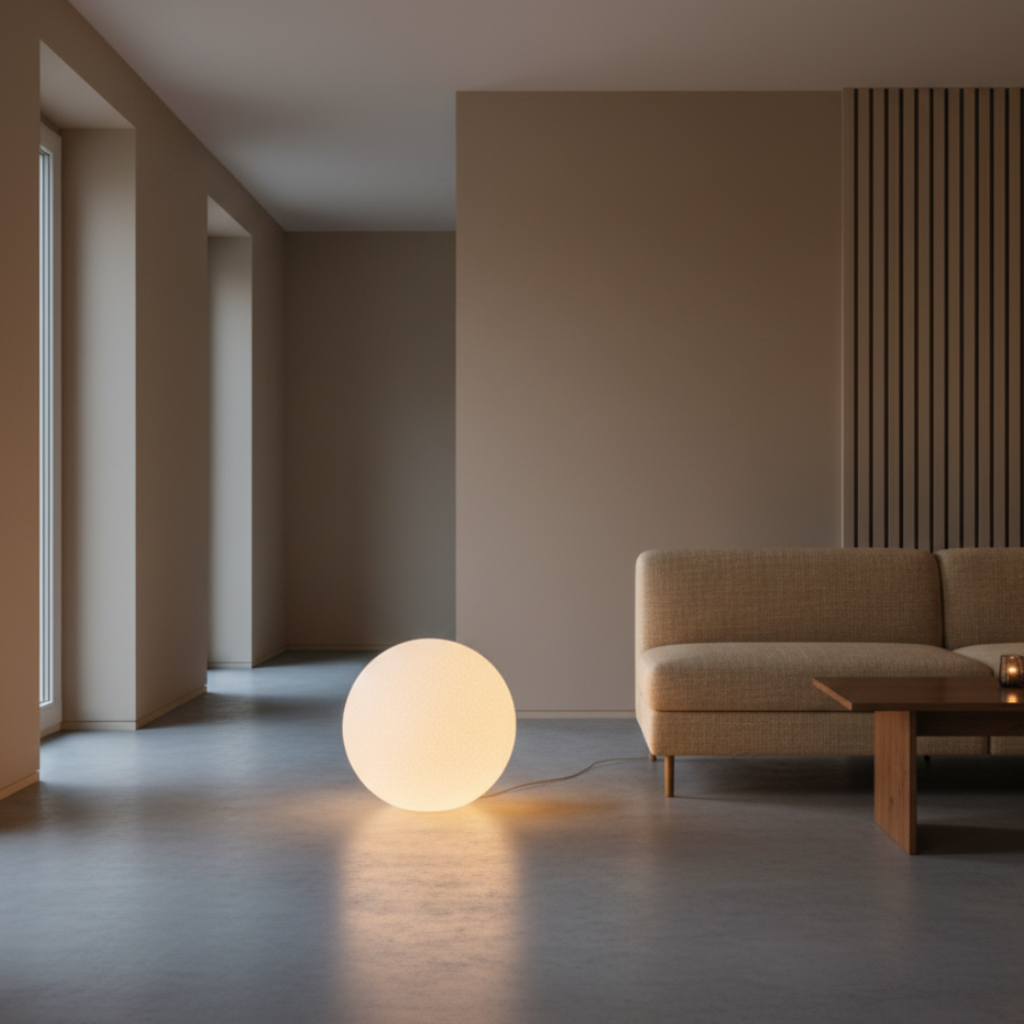 Grace | Resin Globe Floor Lamp