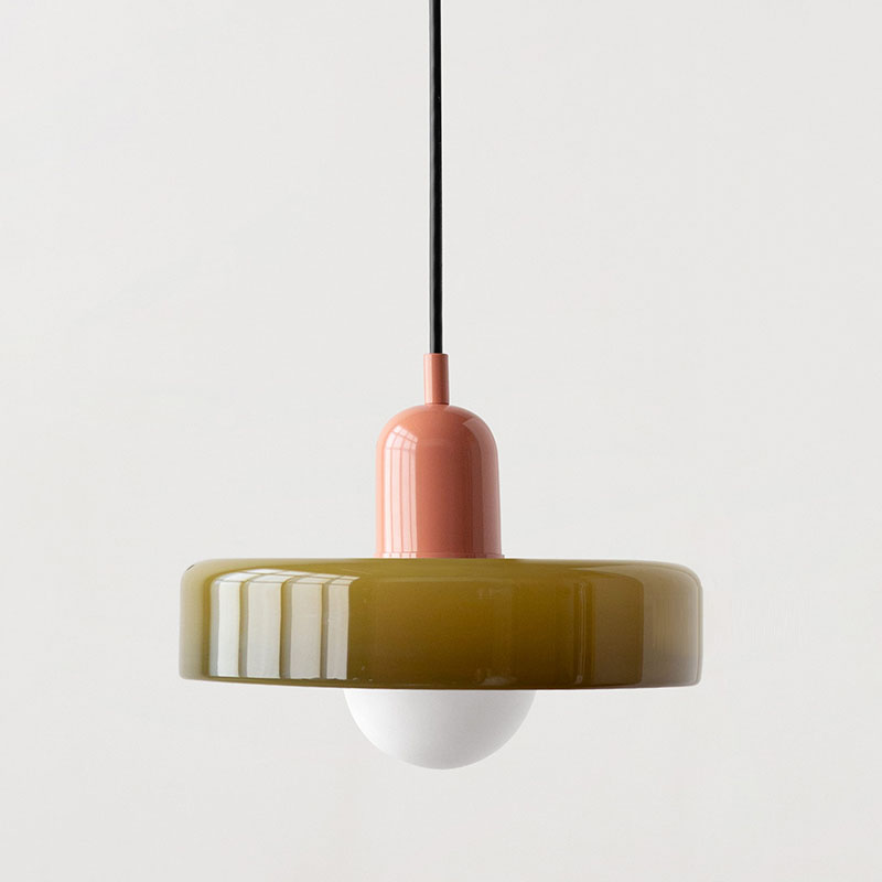 Artistic Ceiling Light | Colored Glass Design | Adjustable Hanging | Modern Home Decor Lighting