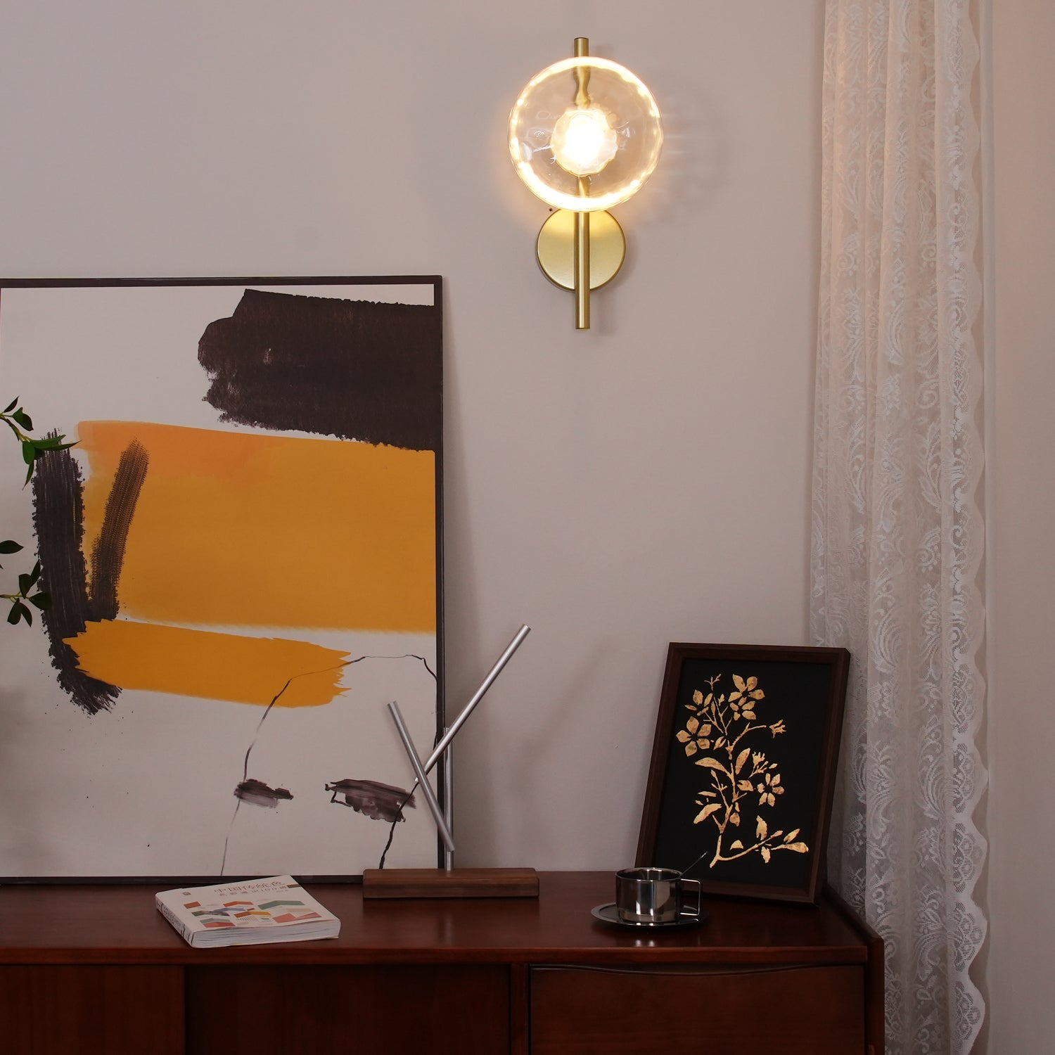 Amelia | Glass Wall Light
