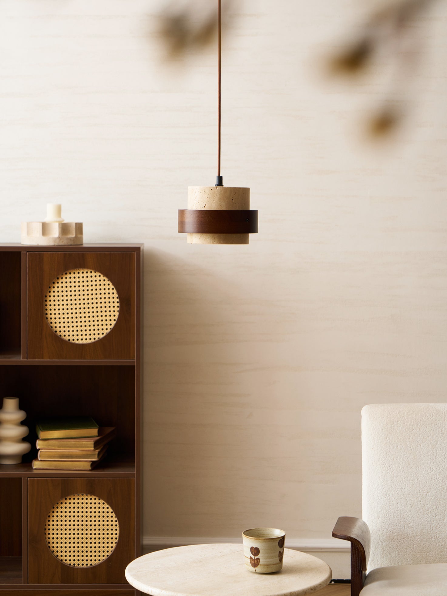 Winifred | Travertine Pendant