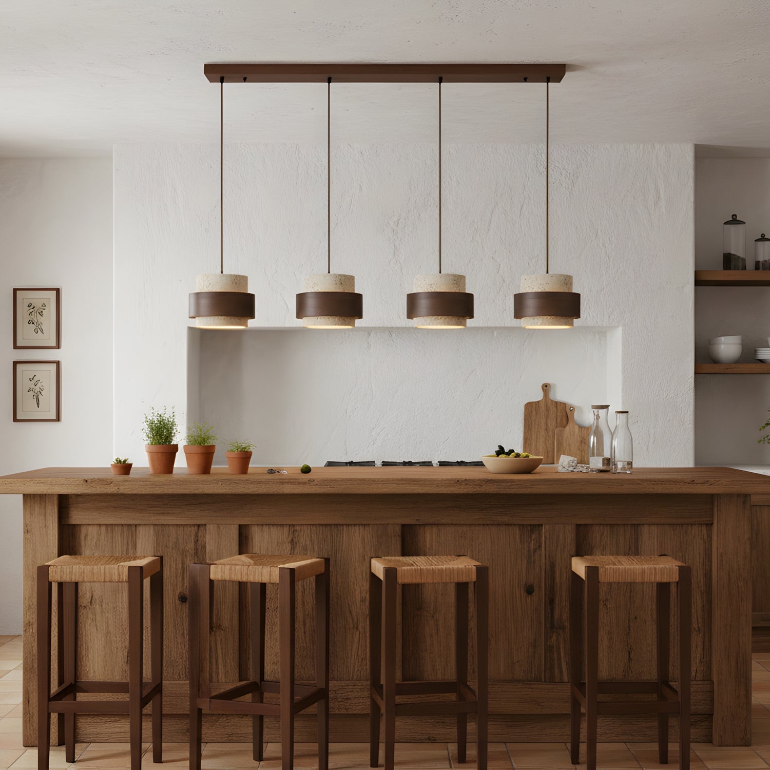 Winifred | Travertine Pendant