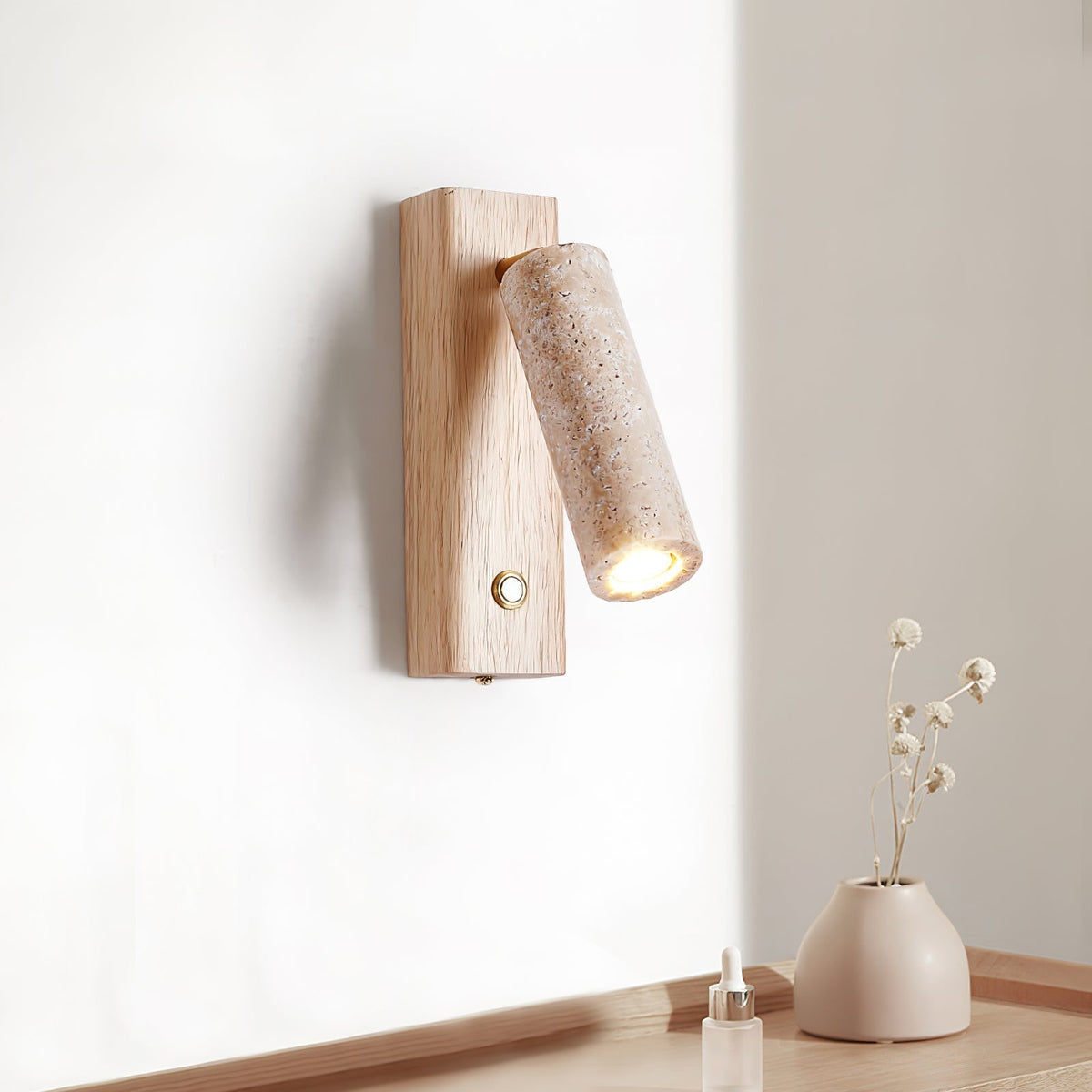 Vivienne | Travertine Wall Lamp
