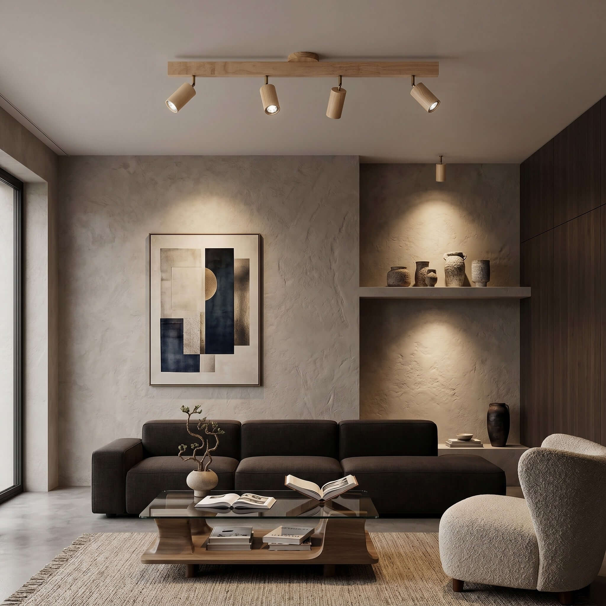 Evelyn | Wood Track Lighting