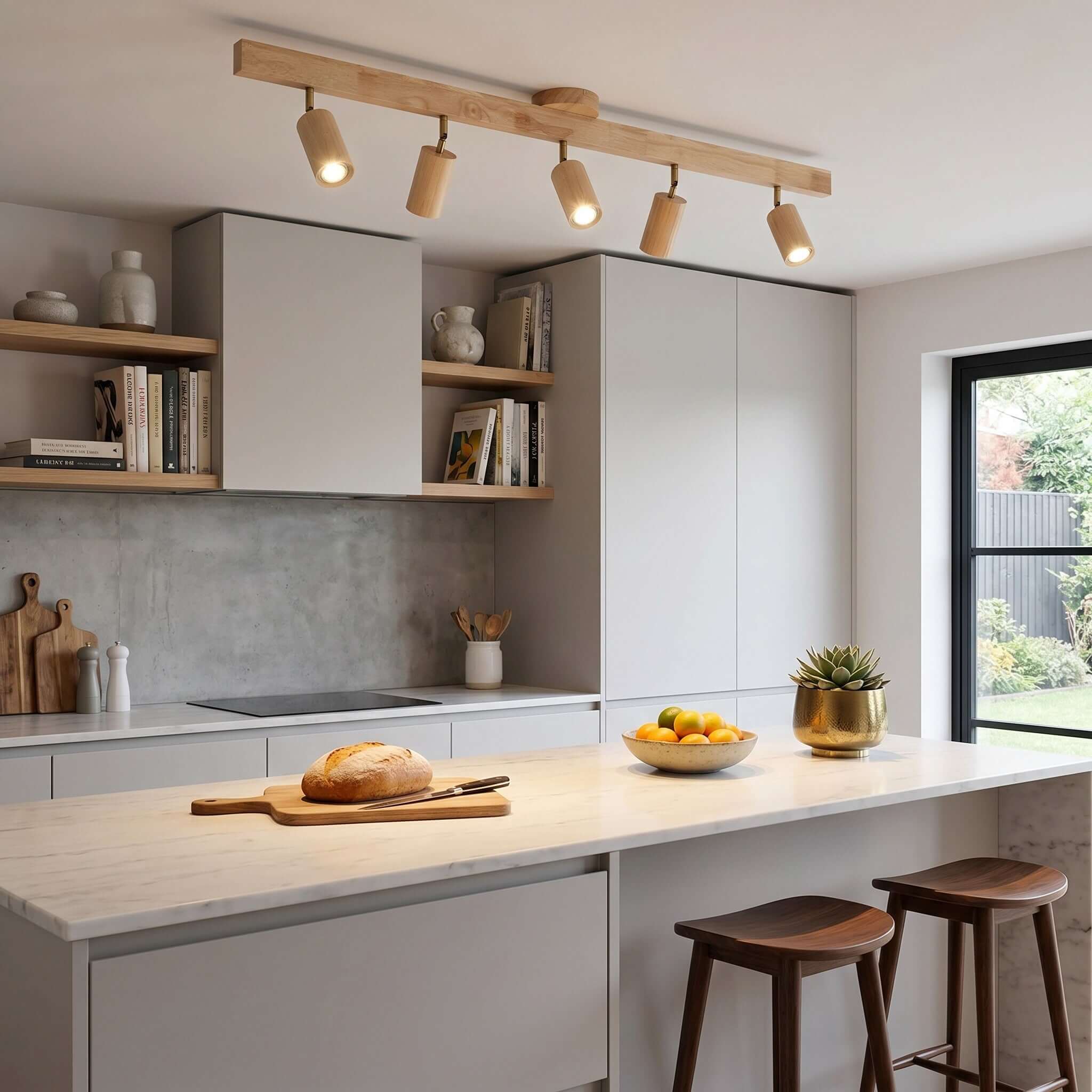 Evelyn | Wood Track Lighting