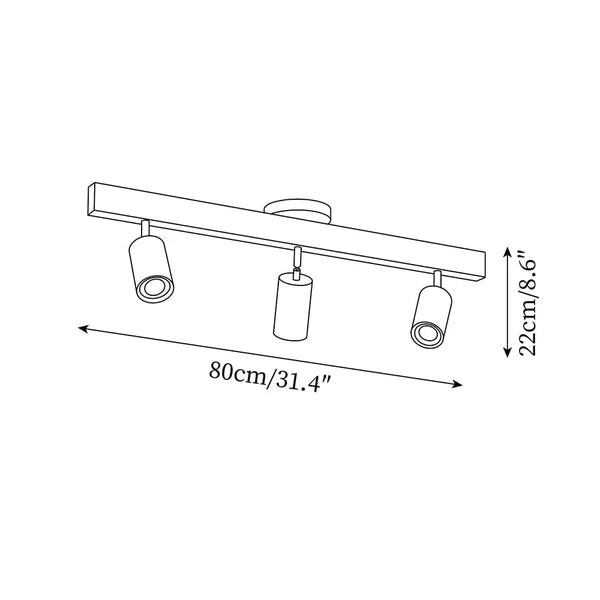 Evelyn | Wood Track Lighting
