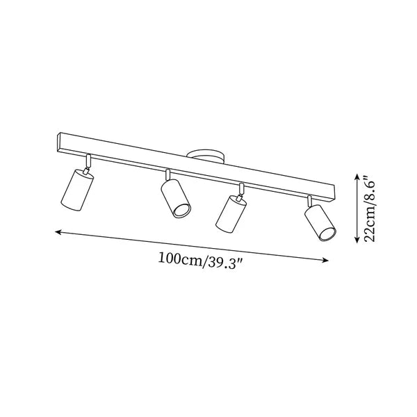 Evelyn | Wood Track Lighting