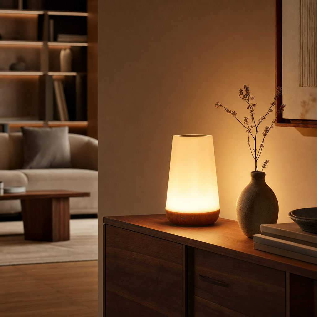 13-Color Changing LED Night Light | Remote Touch Control | USB Rechargeable | Dimmable Table Lamp | Portable Design