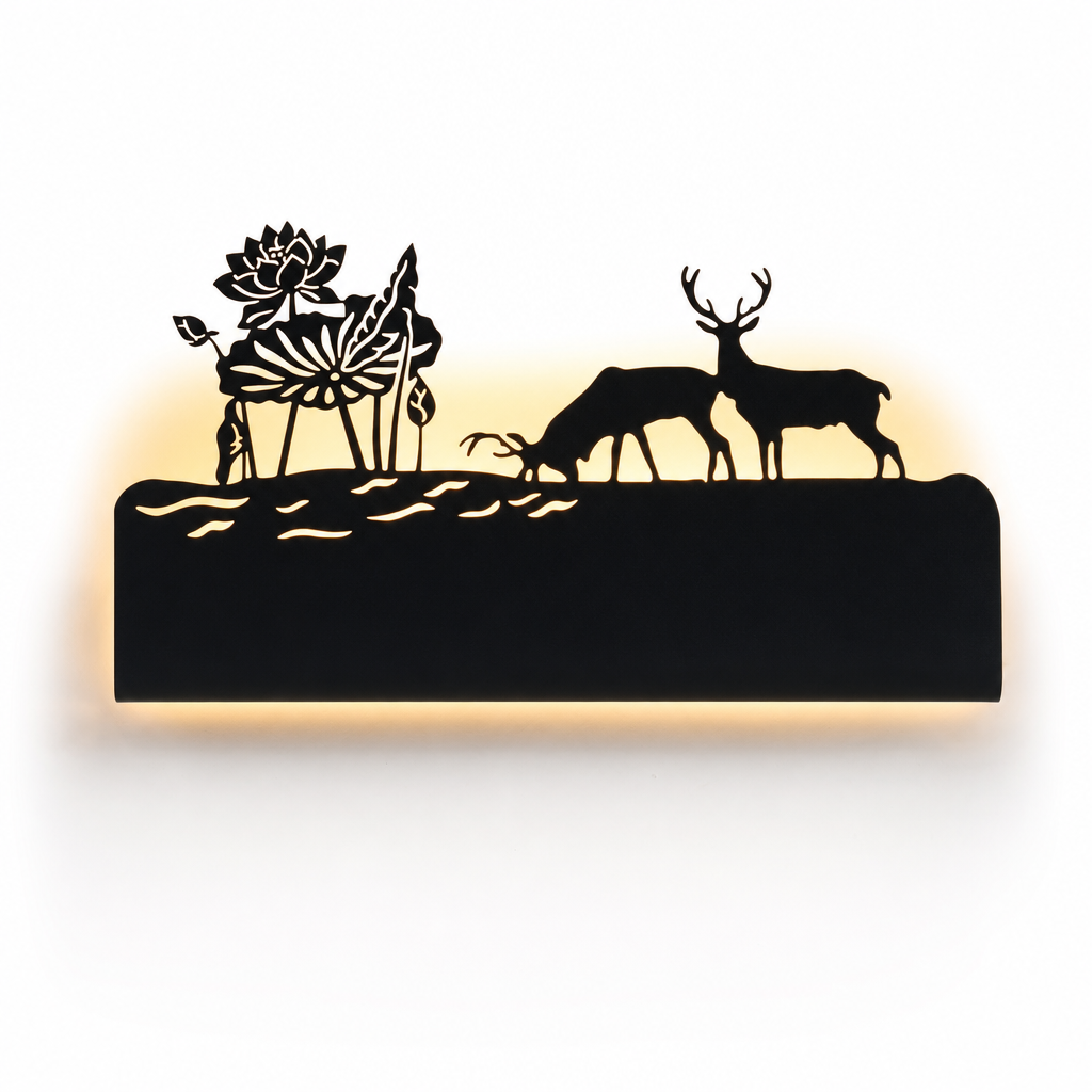 Decorative LED Wall Light | African Design | Warm & Cool Lighting Options | Indoor Accent Fixture