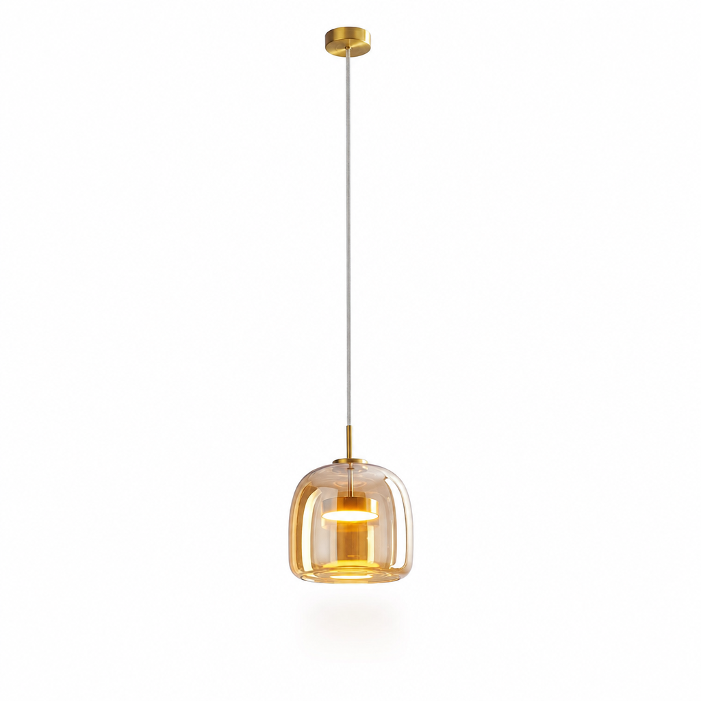 Modern Glass Pendant Light | Minimalist Ceiling Decor | Elegant Lighting for Home
