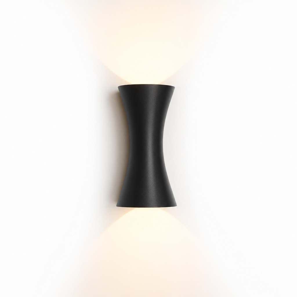 AquaShield Waterproof Outdoor LED Wall Light | Aluminum Black Design | IP65 Rated | 12W Modern Lighting | Easy Setup