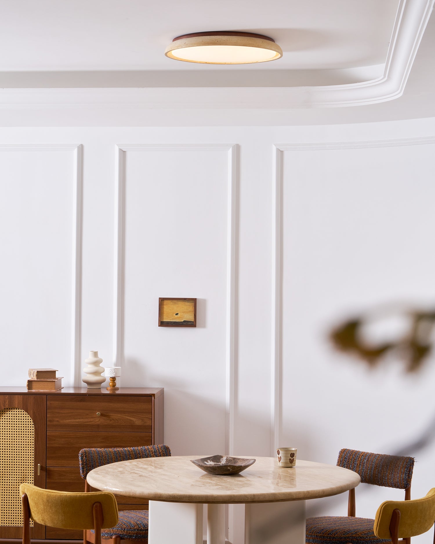 Pearl | Travertine Ceiling Light