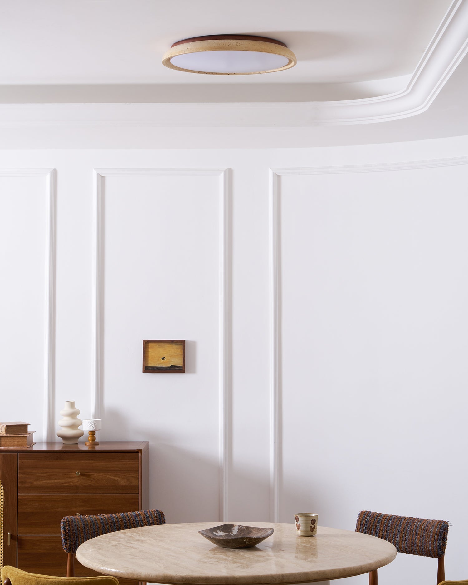 Pearl | Travertine Ceiling Light