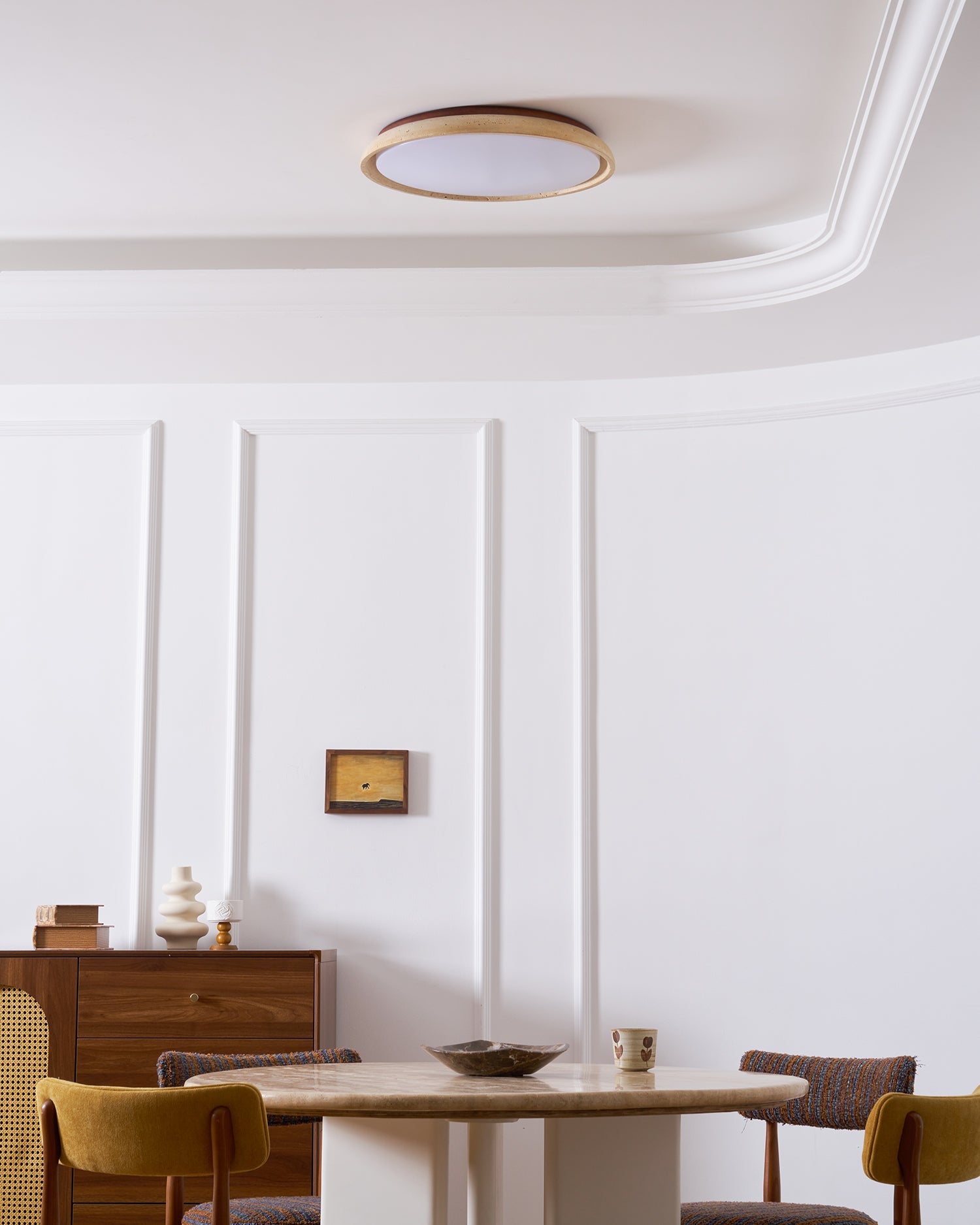 Pearl | Travertine Ceiling Light