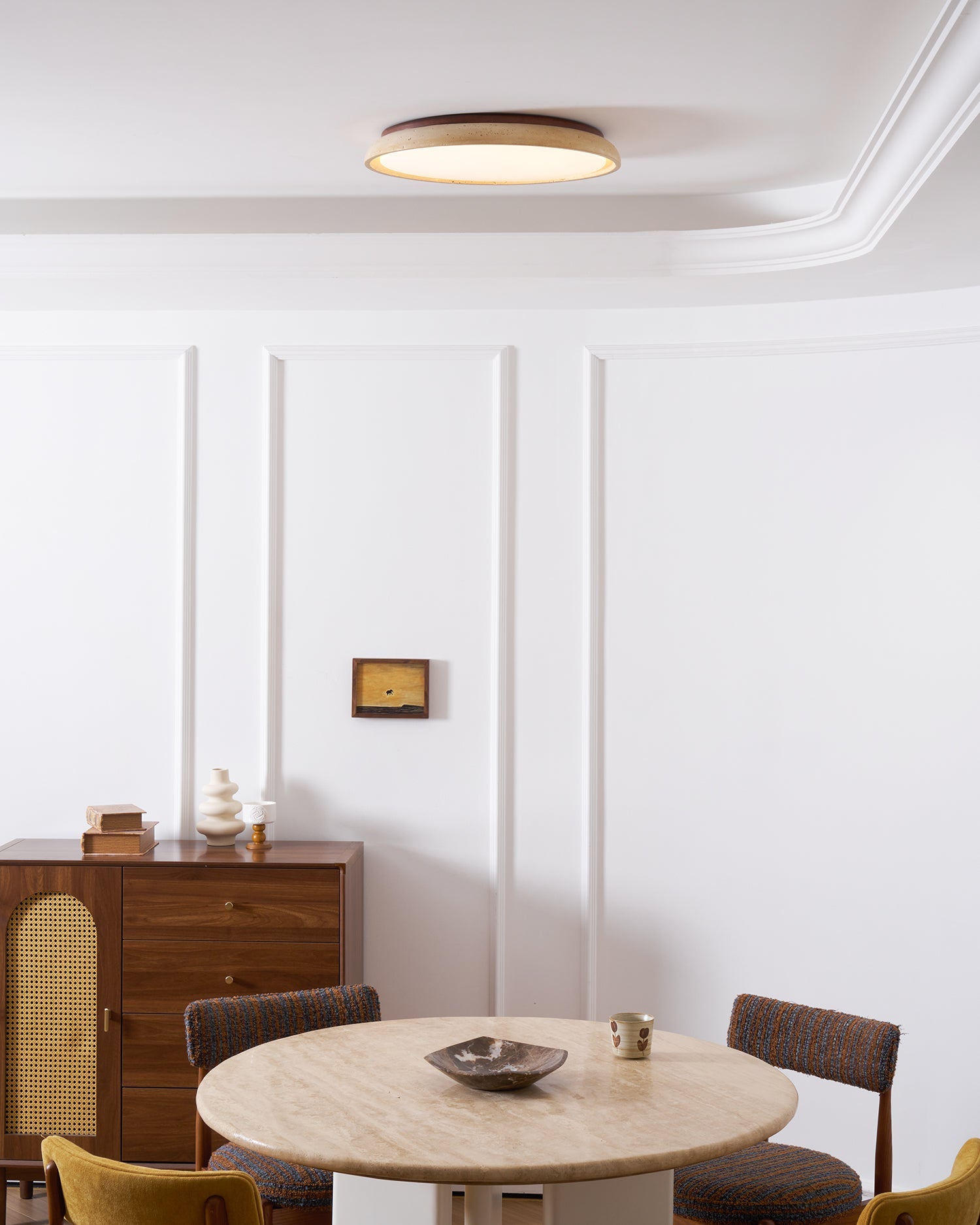 Pearl | Travertine Ceiling Light