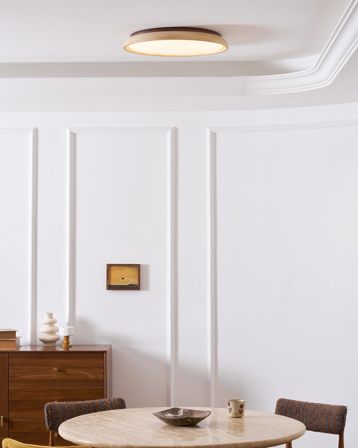 Pearl | Travertine Ceiling Light