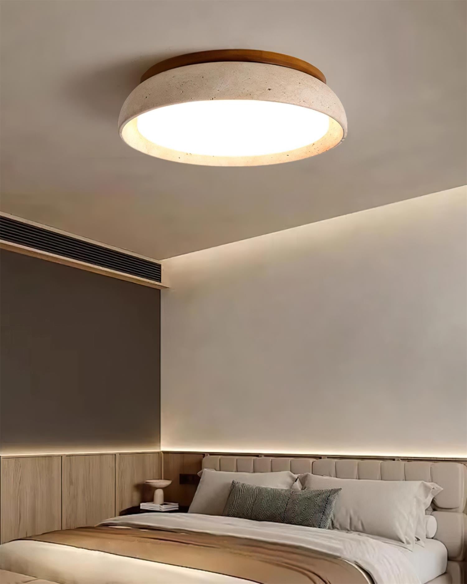Pearl | Travertine Ceiling Light