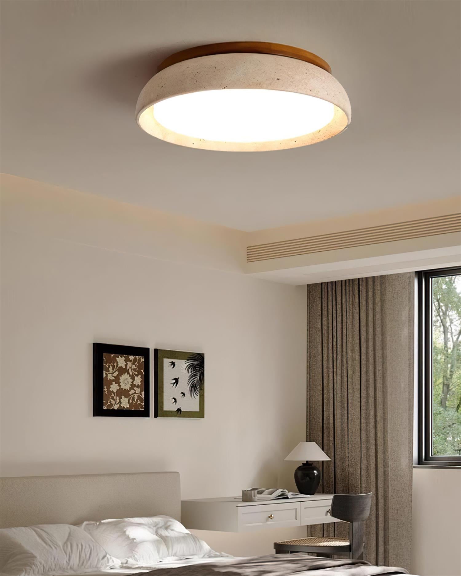 Pearl | Travertine Ceiling Light