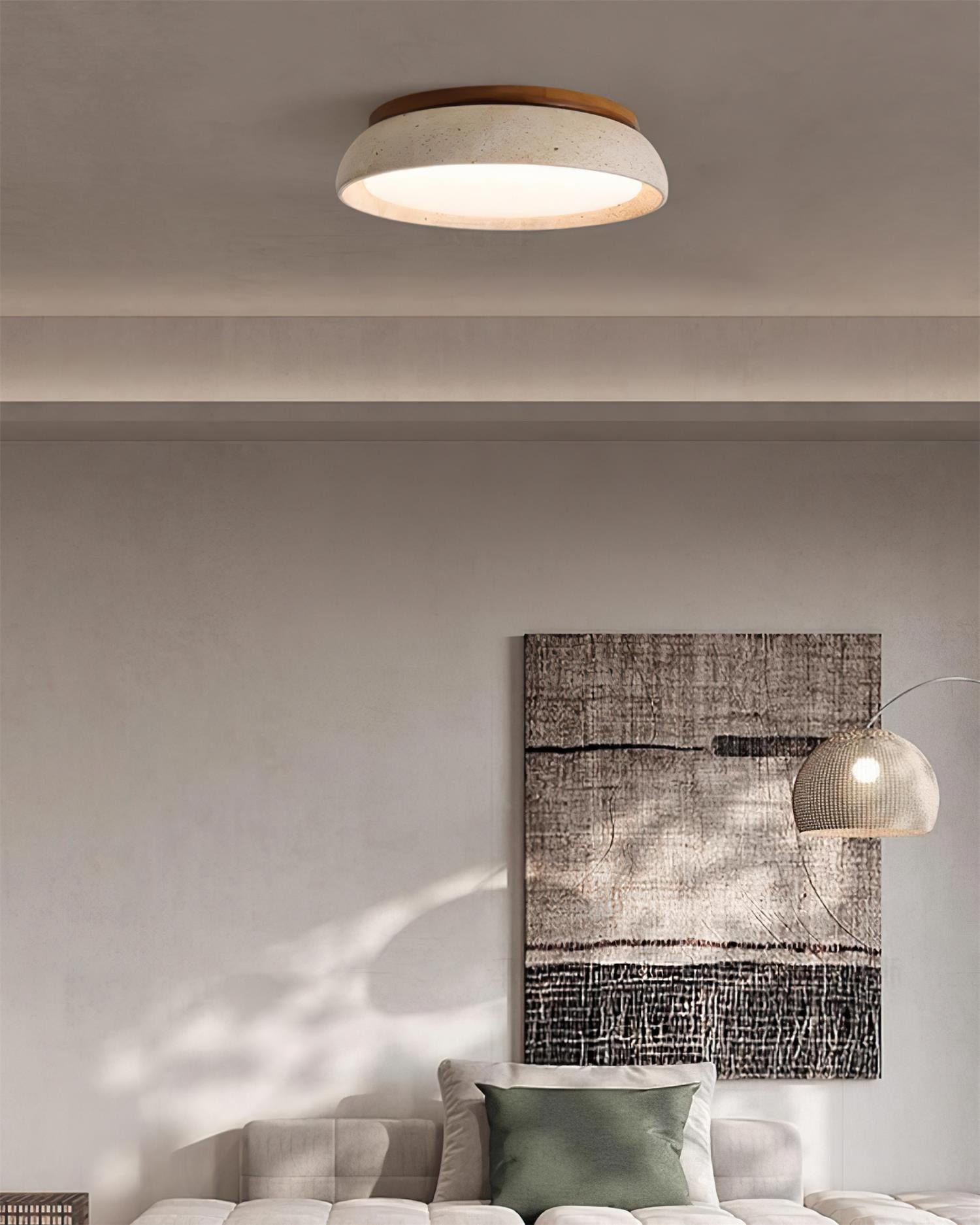 Pearl | Travertine Ceiling Light