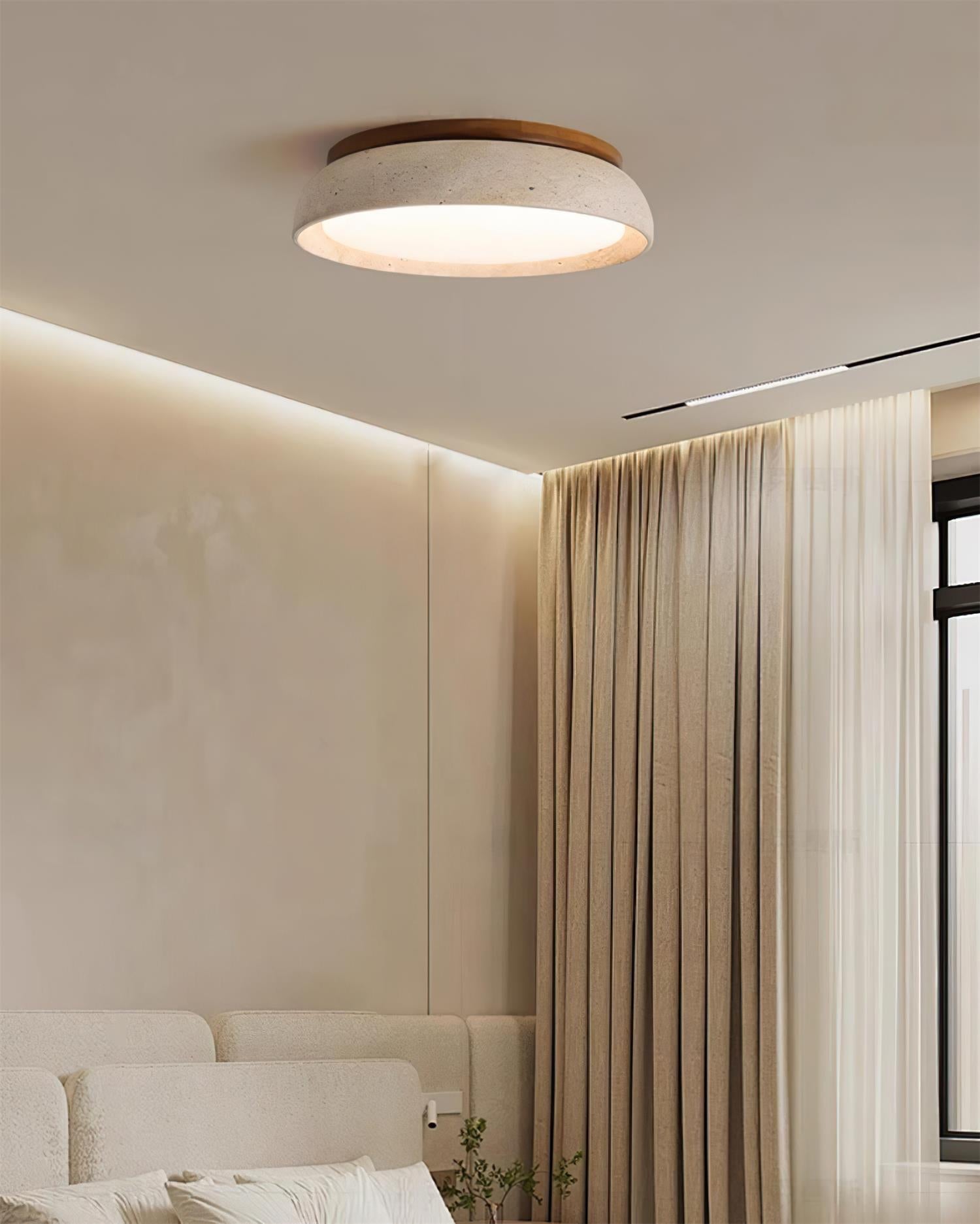 Pearl | Travertine Ceiling Light