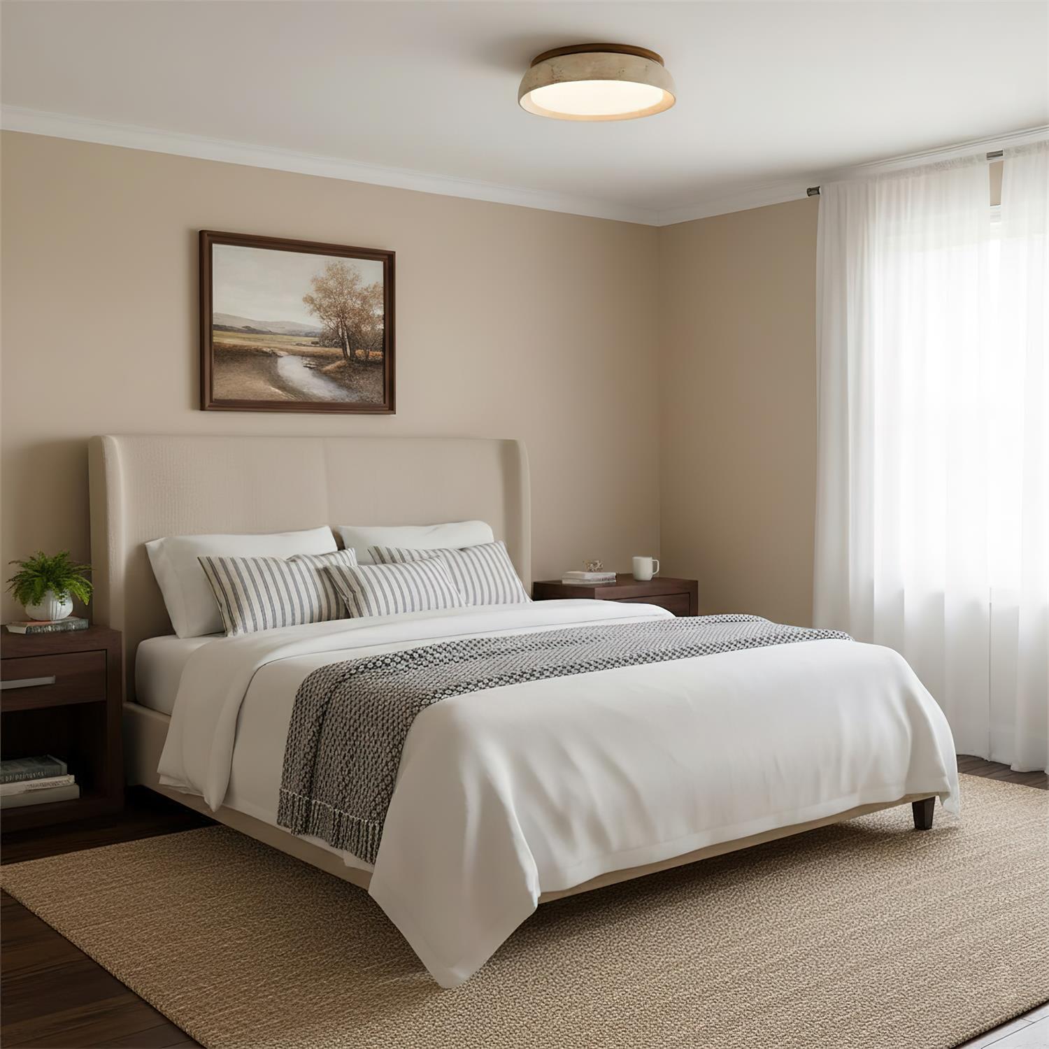 Pearl | Travertine Ceiling Light